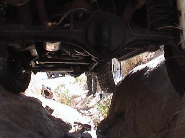 Going down the side of Propshaft Hill