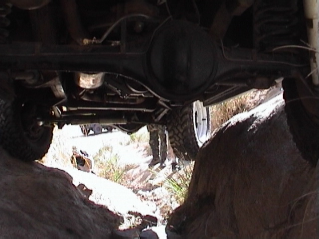 Going down the side of Propshaft Hill